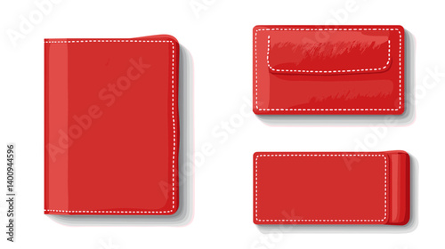 Red Leather Wallets: Minimalist Design Accessories