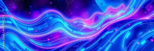 Cosmic Waves: An Interstellar Journey Through Light