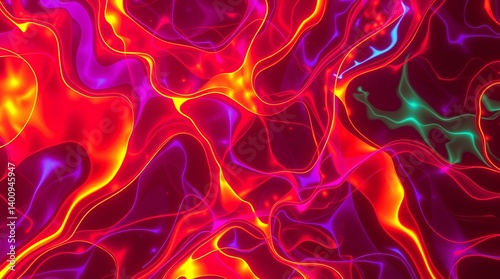 Molten Fire: An Abstract Inferno of Vibrant Hues