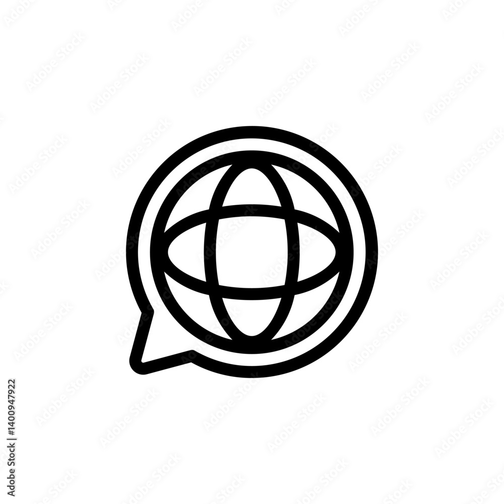 global communication icon. network, and international connection global communication icon. network, and international connection