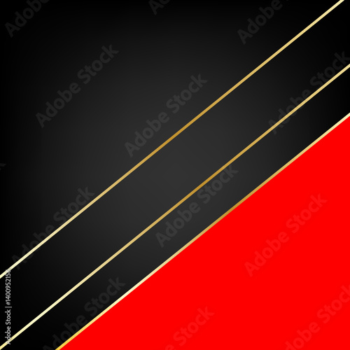Abstract black gold gradient color geometric shape line background. Wallpaper design