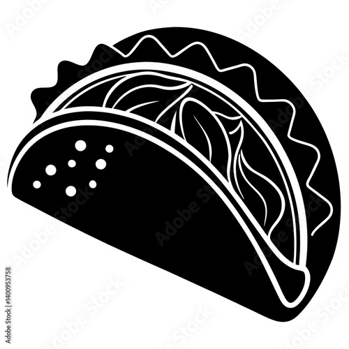 Cinco de Mayo Taco Silhouette
