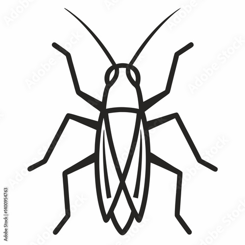 vector illustration of a Grasshopper