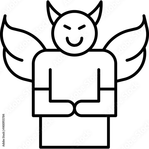 Malignant Narcissism icon single vector illustration