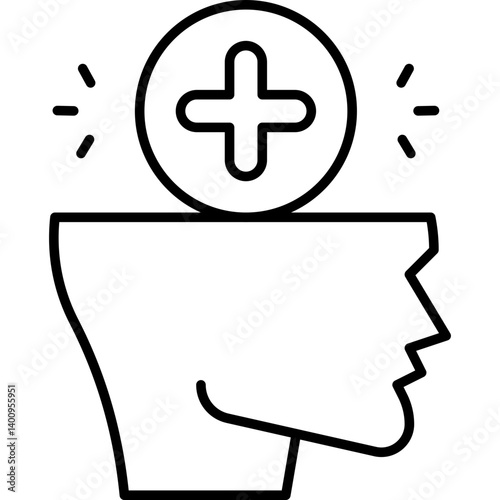 Positive icon single vector illustration