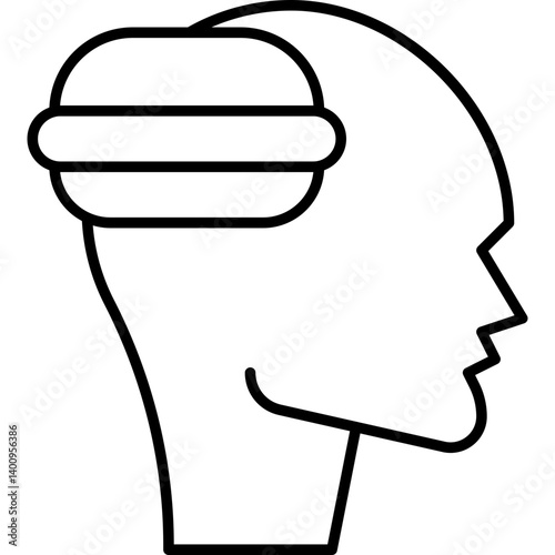 Binge Eating icon single vector illustration