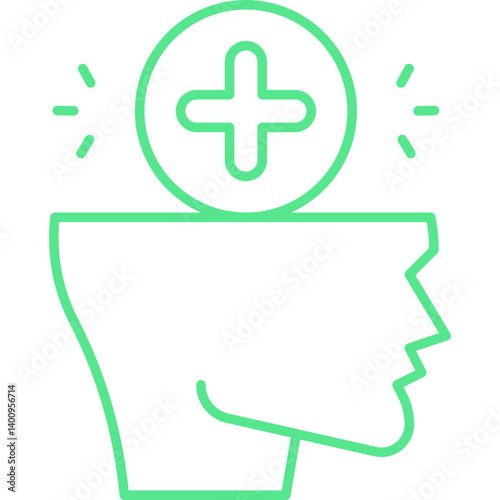 Positive icon single vector illustration