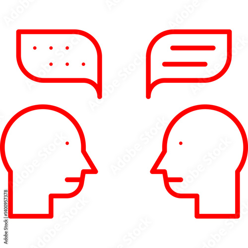 Confabulation icon single vector illustration