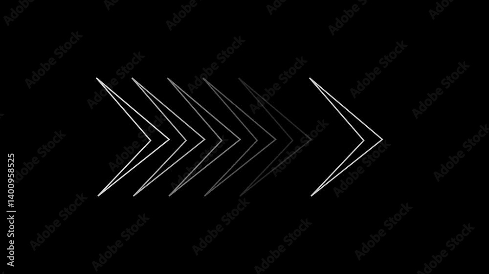 colorful arrow icon concept illustration file Arrow Loop Animation video direction concept. Arrow moving left Animated arrows for the overlay video layer on the, black, background colorful arrow icon concept illustration file Arrow Loop Animation video direction concept. Arrow moving left Animated arrows for the overlay video layer on the, black, background