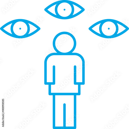 Paranoid icon single vector illustration
