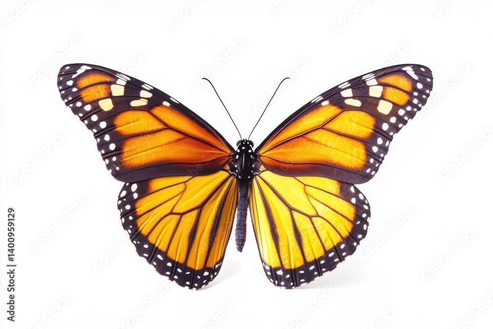 Fototapeta premium Monarch Butterfly Isolated