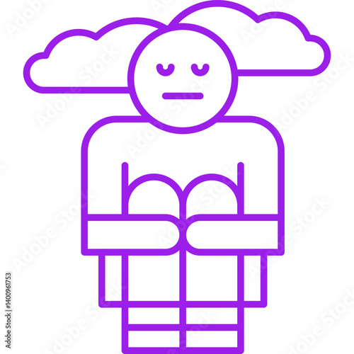 Hoplessness icon single vector illustration