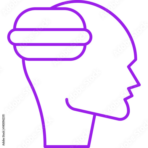 Binge Eating icon single vector illustration