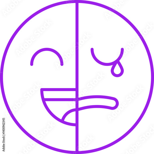 Bipolar icon single vector illustration
