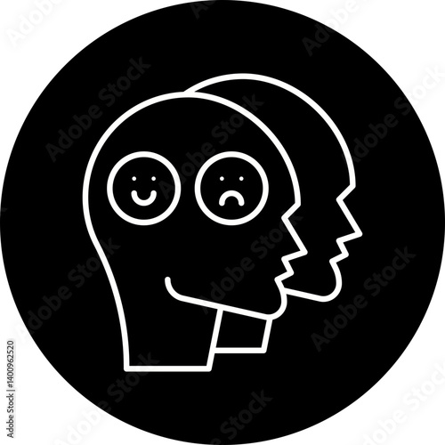 Dissociation icon single vector illustration