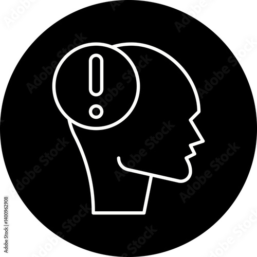 Panic icon single vector illustration