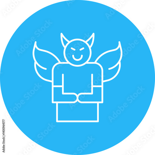 Malignant Narcissism icon single vector illustration
