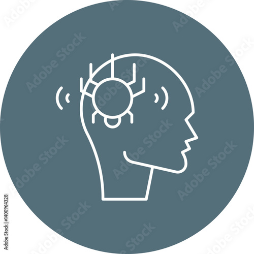 Phobia icon single vector illustration