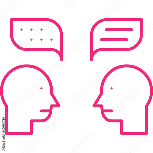 Confabulation icon single vector illustration