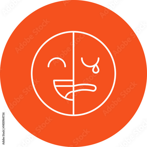 Bipolar icon single vector illustration