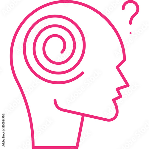Hallucination icon single vector illustration