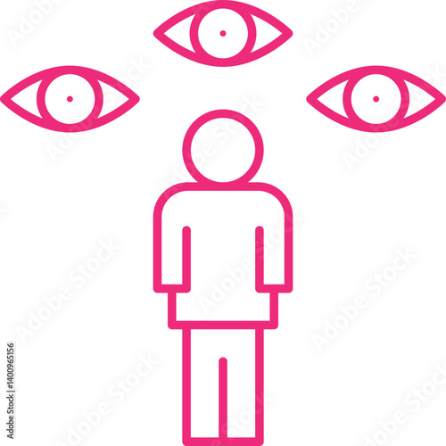 Paranoid icon single vector illustration