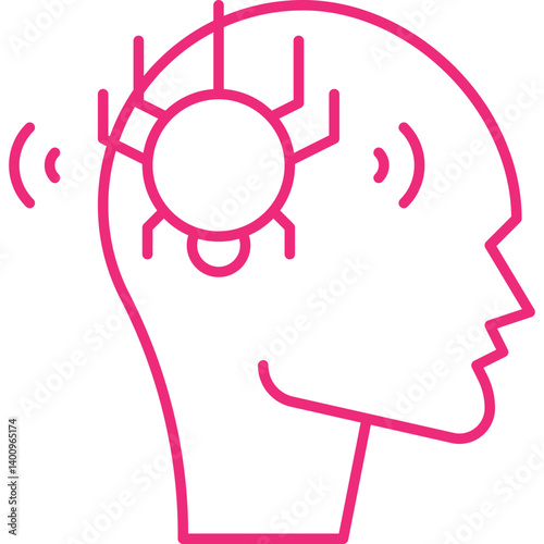 Phobia icon single vector illustration