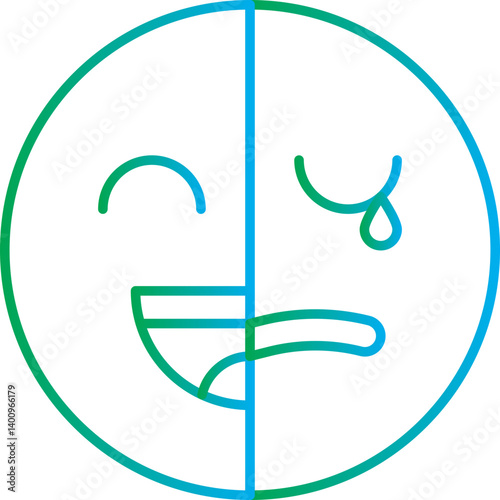 Bipolar icon single vector illustration