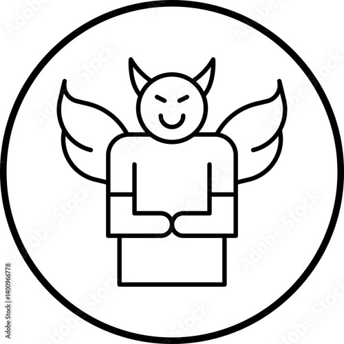 Malignant Narcissism icon single vector illustration