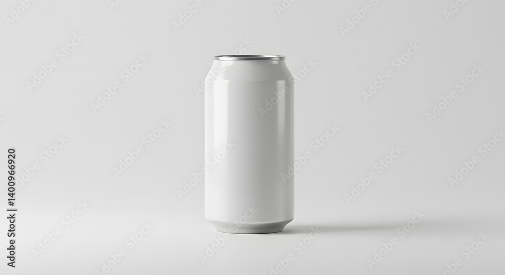 Can mockup isolated on white background - AI Generated Can mockup isolated on white background - AI Generated