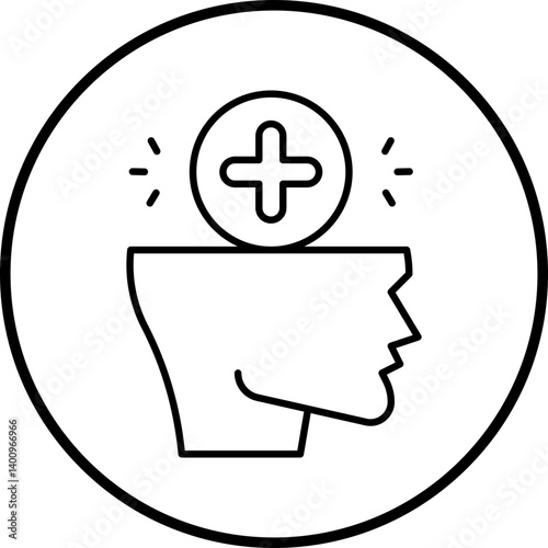 Positive icon single vector illustration