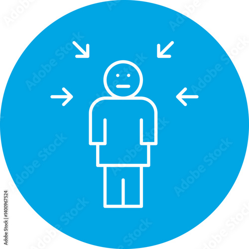 Guilt icon single vector illustration