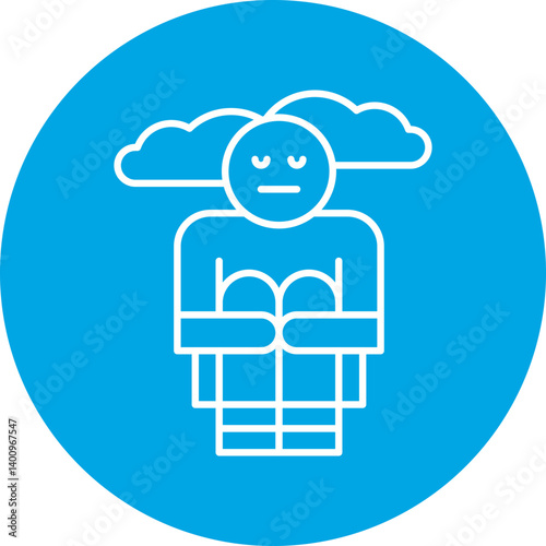 Hoplessness icon single vector illustration