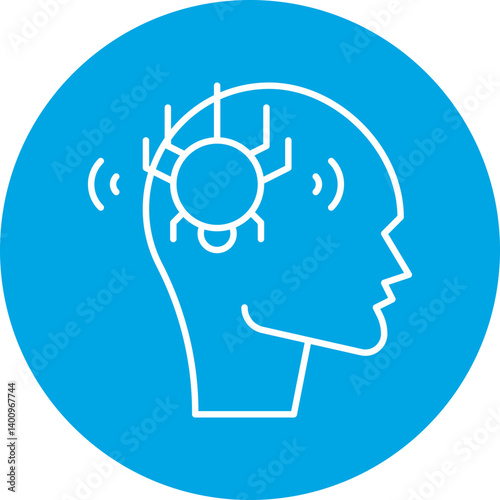 Phobia icon single vector illustration