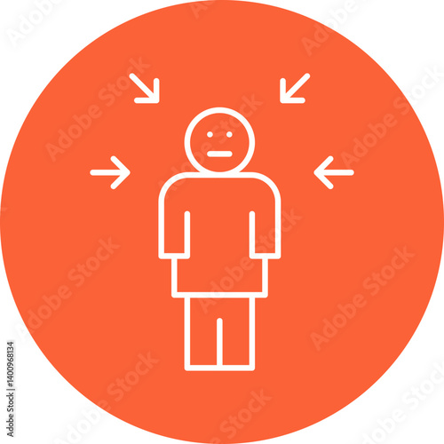 Guilt icon single vector illustration