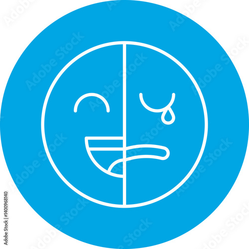 Bipolar icon single vector illustration