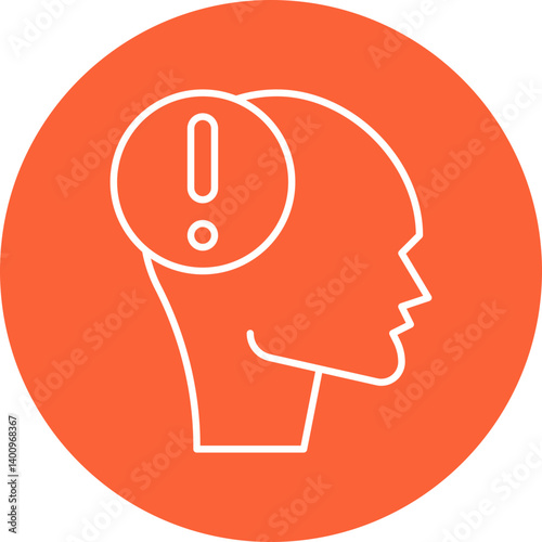 Panic icon single vector illustration