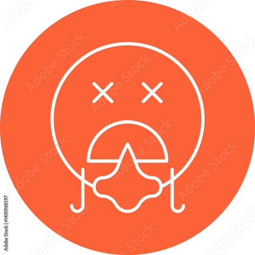 Shortness of Breath icon single vector illustration