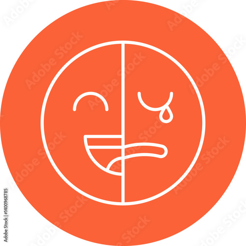 Bipolar icon single vector illustration