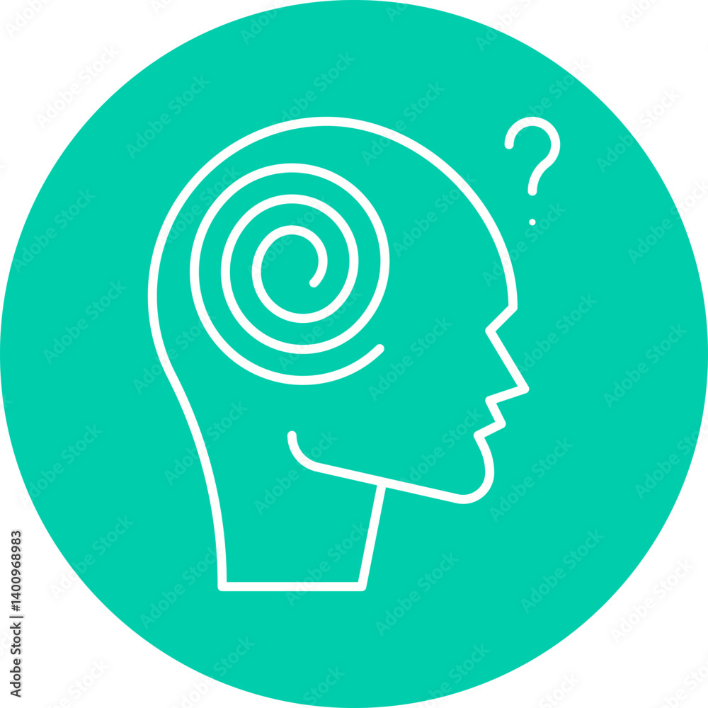 Hallucination icon single vector illustration Hallucination icon single vector illustration