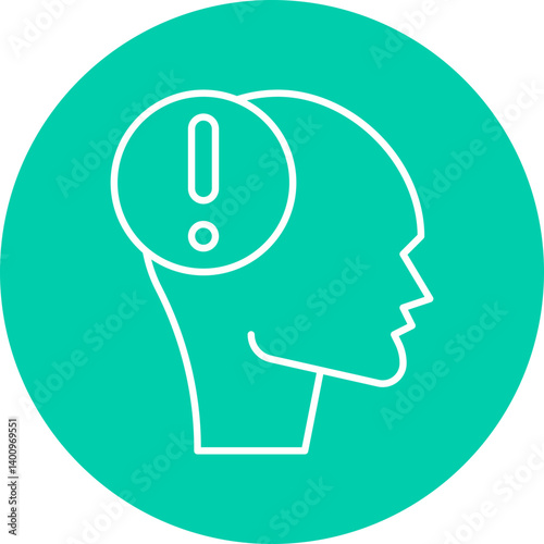 Panic icon single vector illustration