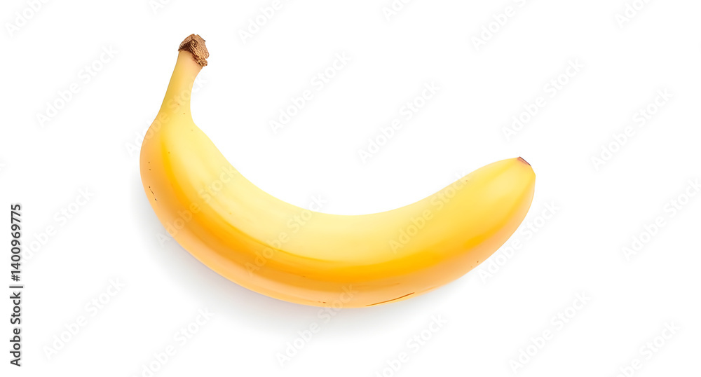 a single banana with white background a single banana with white background