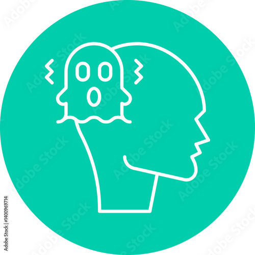 Schizophrenia icon single vector illustration