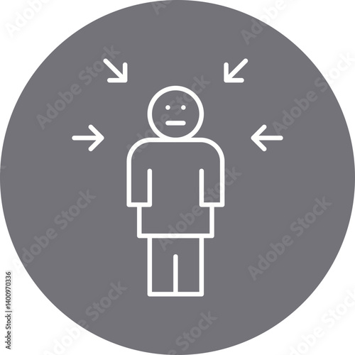 Guilt icon single vector illustration