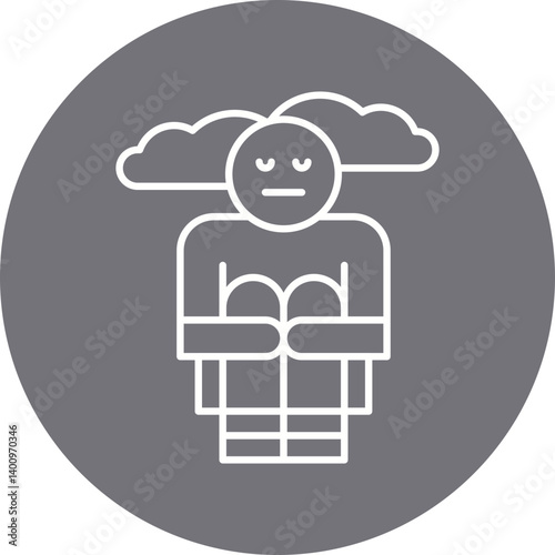 Hoplessness icon single vector illustration
