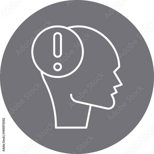 Panic icon single vector illustration