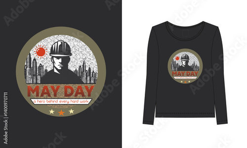 Labor Day May Day Worker Solidarity T Shirt Vector