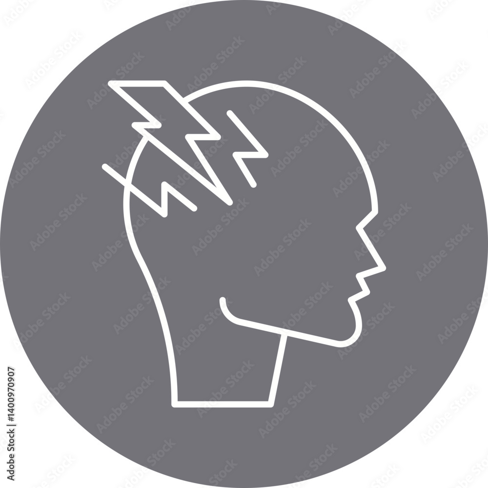 Stress icon single vector illustration Stress icon single vector illustration