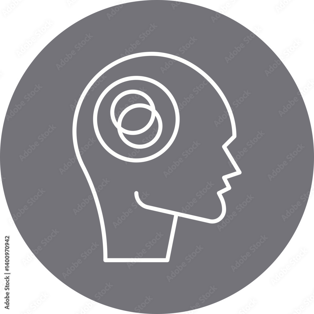 Anxiety Disorder icon single vector illustration Anxiety Disorder icon single vector illustration