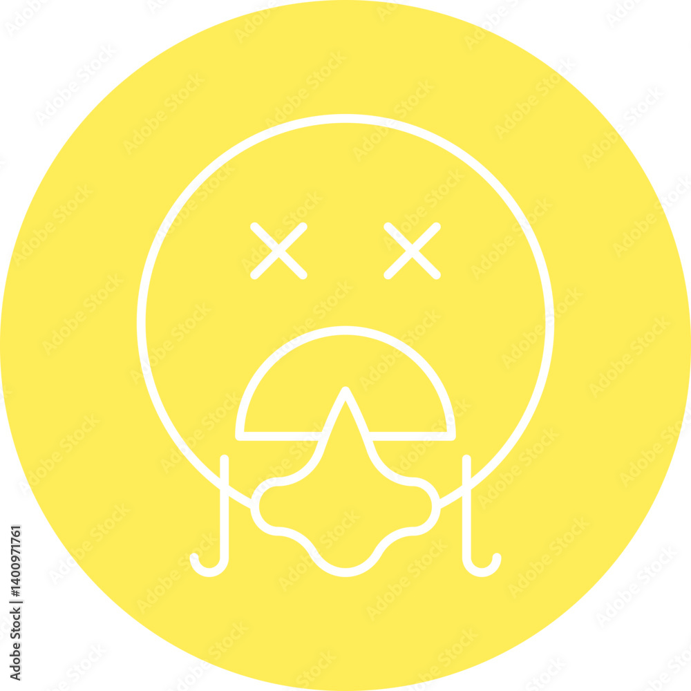 Shortness of Breath icon single vector illustration Shortness of Breath icon single vector illustration